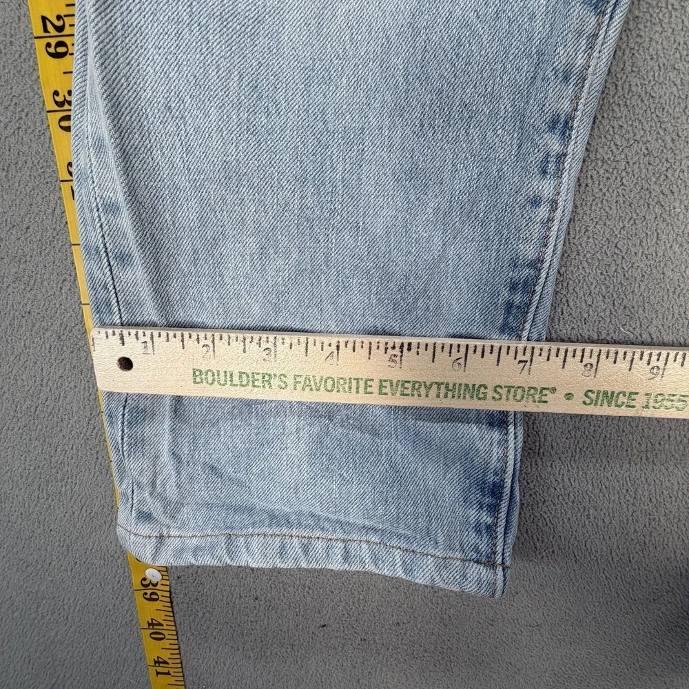 Levis 502 Jeans Mens Selvedge‎ Med Wash Tapered Whiskers Honeycomb Fits 30x26